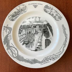 Vintage St. Lawrence Seaway Plate by Wedgwood